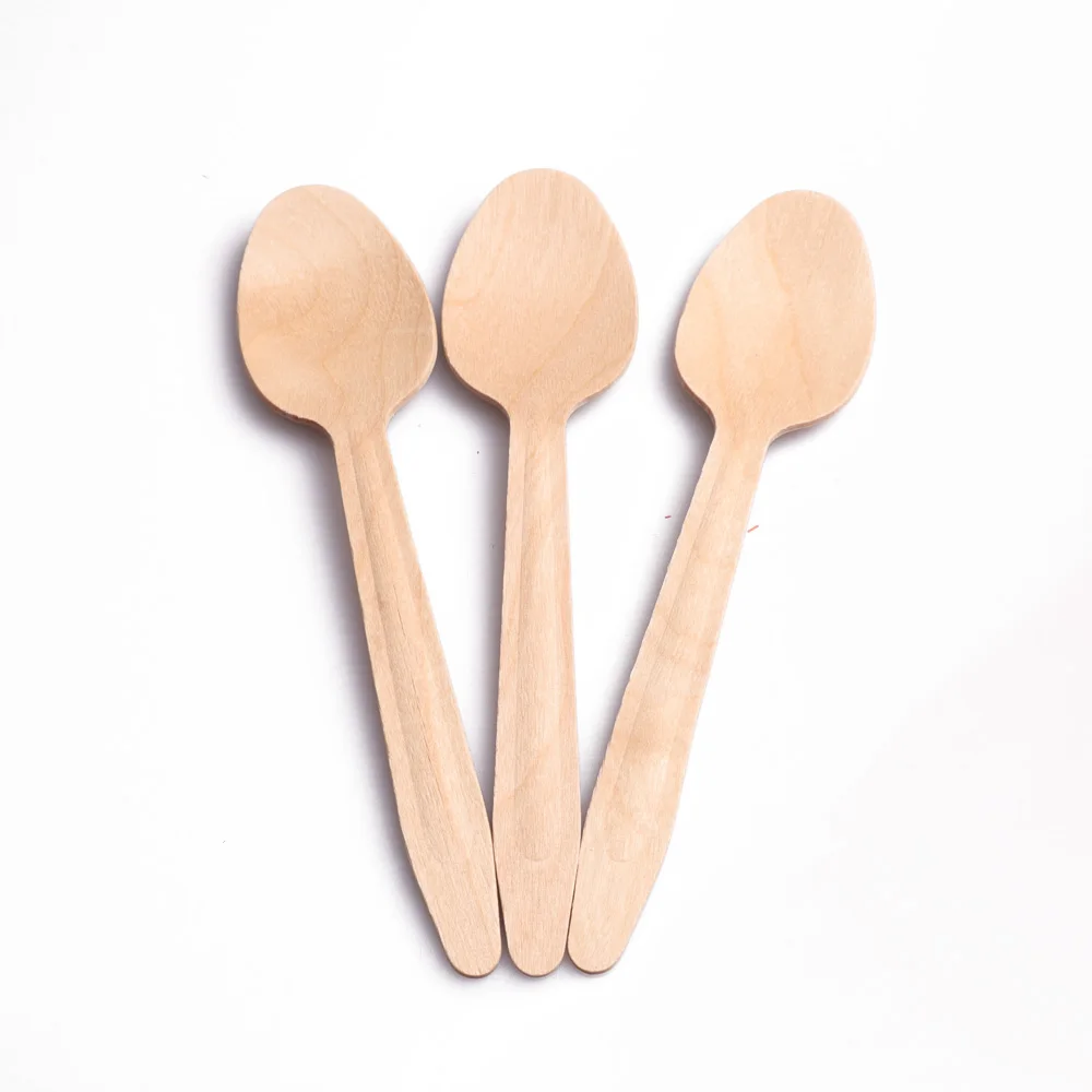 fsc birch wood disposable spoon