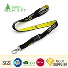 Chinese supplier custom offset printing round nylon cartoon anime lanyard with metal clip