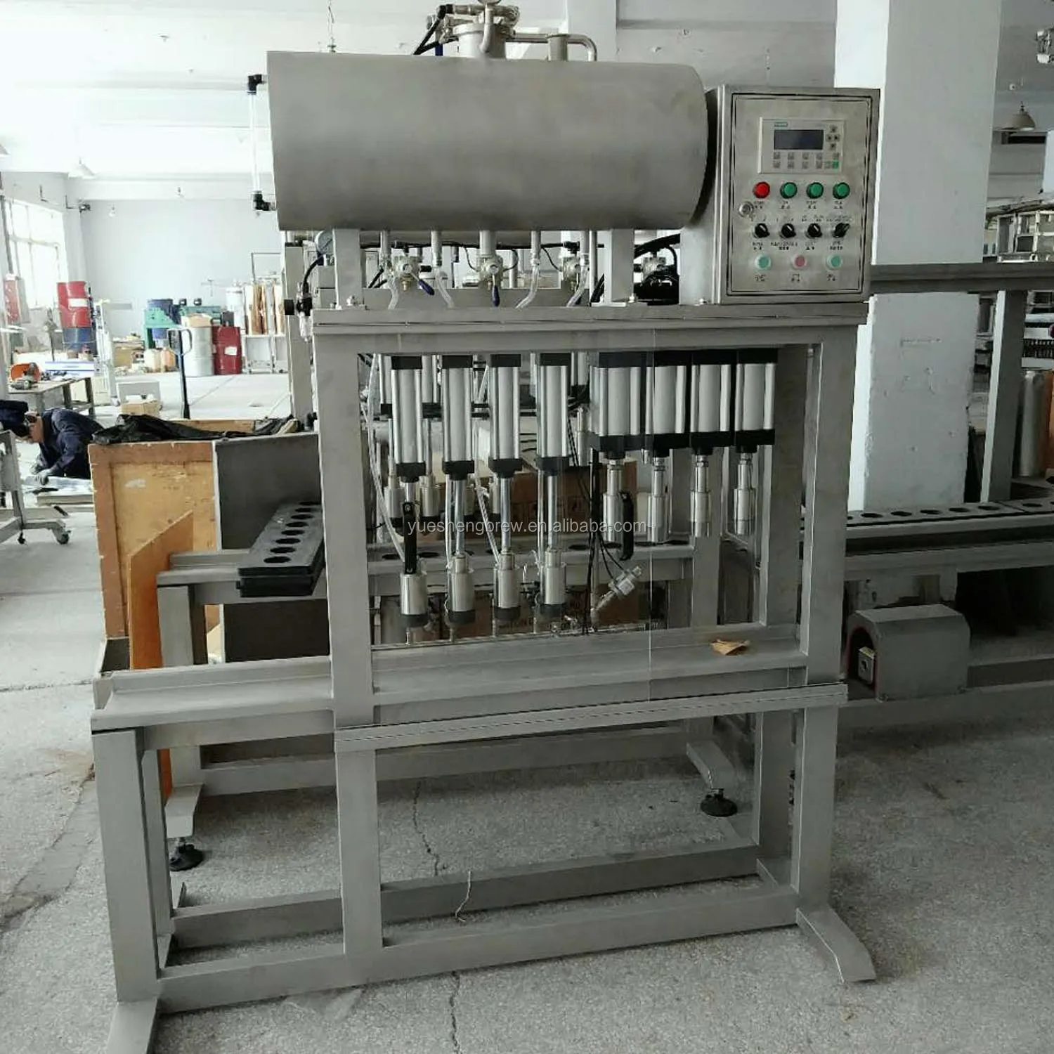 semi auto beer can bottle filling and capping machine