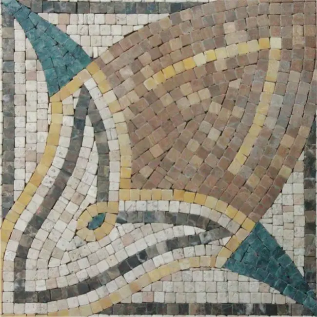 Marble Art Natural Beautiful Pattern Flower Pattern Stone Mosaic Mural