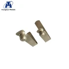 Plated tube galvanized double button spring clip,lock spring button clip