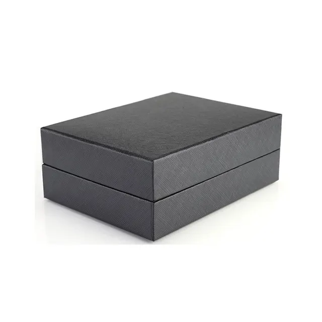 black paper board gift boxes packaging luxury box with lids