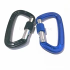 Carabiner d shape hook aluminum for climbing