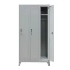 China shuangbin metal clothes locker / 3 doors steel clothes cabinet