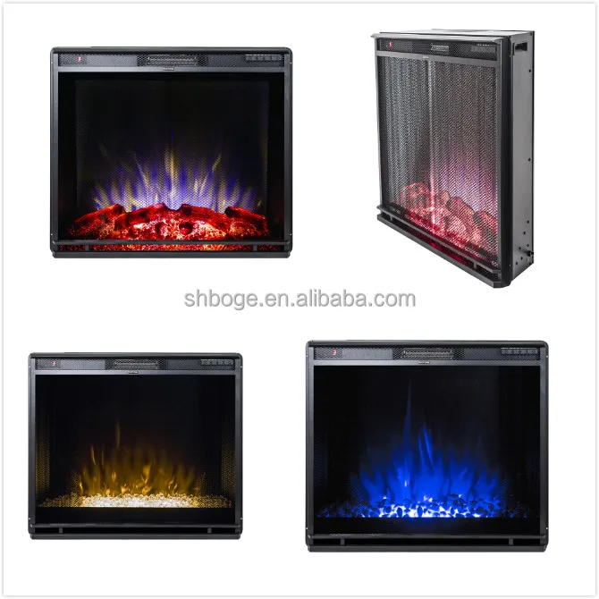 Classic Flame Linear Electric Fireplace Insert With Net Curtain