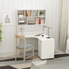 Commercial furniture E0 melamine laminate OEM / ODM luxury wooden white office desk