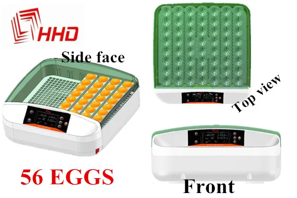 New type 56 chicken egg incubator hatcher yz-56s automatic egg incubator 56 eggs