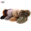 CF-204 Latest Design Ankle Length Genuine Leather Winter Women Wholesale Polo Boots