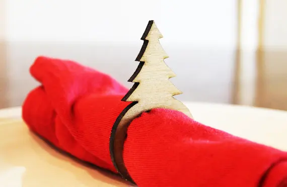 christmas tree napkin ring