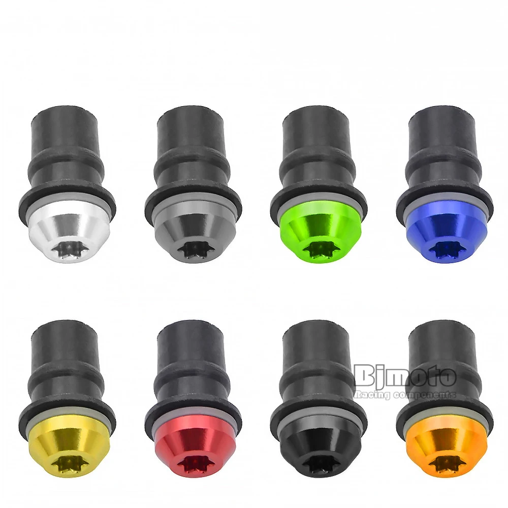 10X Motorcycle accessories 5mm Windshield Windscreen Bolt Screw Nut Fastener Kit Fairing Windshield Mounting Nuts  (8)