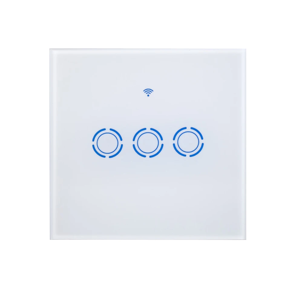 New eWelink 1 2 3 Gang 1 way Wifi Control Switch via Android IOS, Wireless Control Light Touch Wall Switch for Smart Home-3