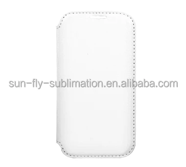 Blank Sublimation mobile phone leather case /Blank Sublimation cell phone leather case for Samsung S3