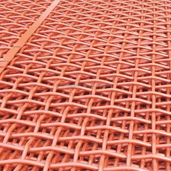 double crimped rock crusher mesh quarry screen