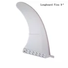 Glass Filled Nylon 9 inch White Longboard Surfboard Paddleboard Fin