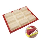 Hot Selling Non-stick Food Grade Glass Fiber Silicone Hot Mini Custom Chiffon Cake Mold Aluminium