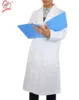 Unisex White Long Sleeve Healthcare Hospital Nurse Doctor Uniform Lab Coat