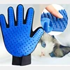 Hot selling Promotional multicolor pet deshedding hair remover glove brush silicone dog cat pet grooming glove