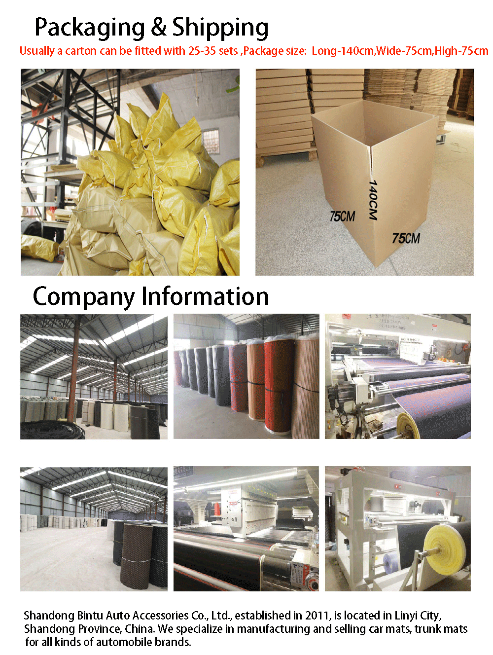 hot sale universal floor carpet /3pcs rubber/pvc