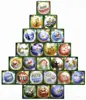 Best selling custom made new design Christmas Tree Treasure Box Calendar Countdown to Christmas 2018 Advent Calendar