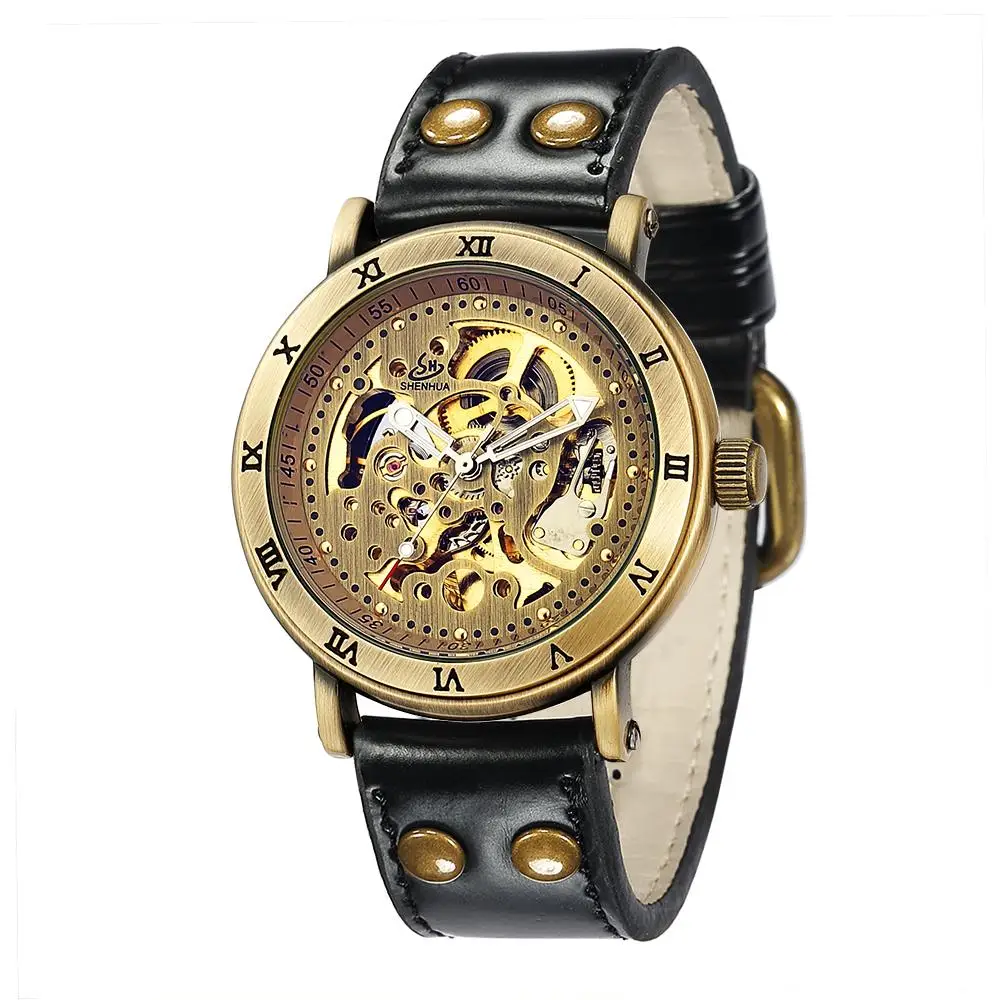 SHENHUA 9584 Men Automatic Mechanical Watch New Products Leather Strap Classic Male Wristwatches, 2 colors for choise
SHENHUA 9584 Men Automatic Mechanical Watch New Products Leather Strap Classic Male Wristwatches, 2 colors for choise