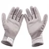 Hand Protection Polyurethane Palm Fit Level 5 Anti Cut Gloves Gray PU Coated Cut Resistant Safety Work Glove