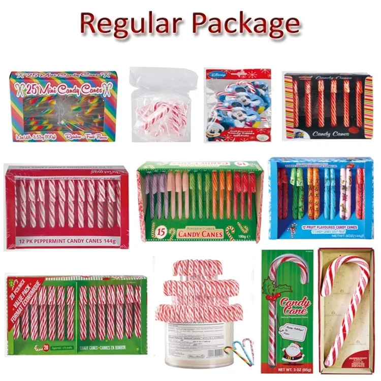 christmas series peppermint fruity custom candy cane for sale