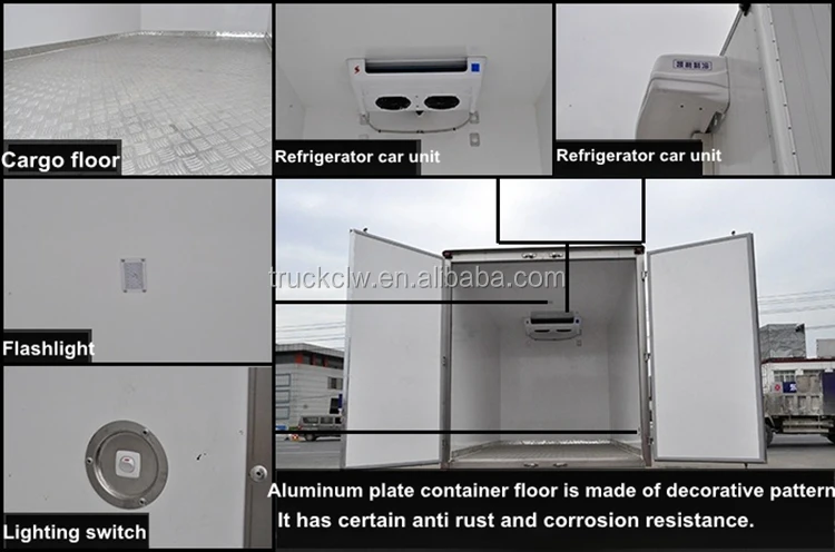 1-3 tons 4x2 new thermo king mini refrigerated van truck for sale