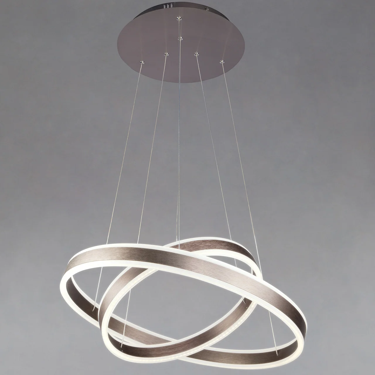 Modern Led New Acrylic Contemporary Circular LED light sour Chandelier Hanging Circle led Pendant Light White color Warm White