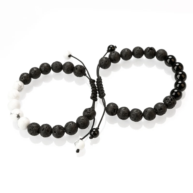 2018 popular design kids jewelry black and white couple stone beads bracelet adjustable knitted bracelet
2018 popular design kids jewelry black and white couple stone beads bracelet adjustable knitted bracelet
