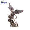 Custom famous Victorian Religious art sculpture Male Angel Warrior Bronze St. Michael Statue for sale