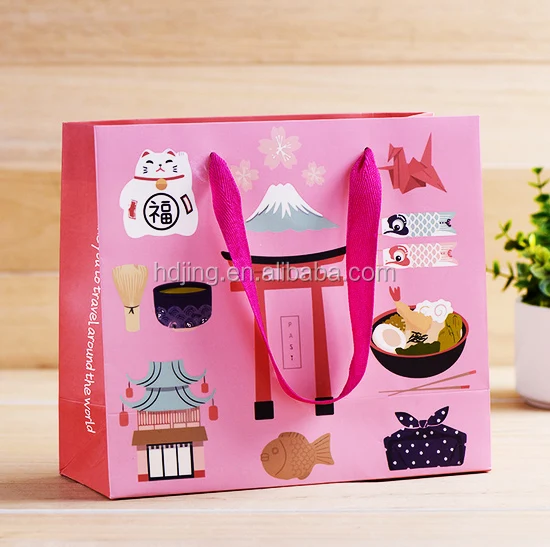 multicolor paper gift bag