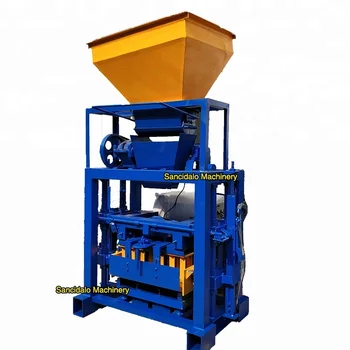 QT40-1 semi automatic hollow block machine coimbatore for wall building