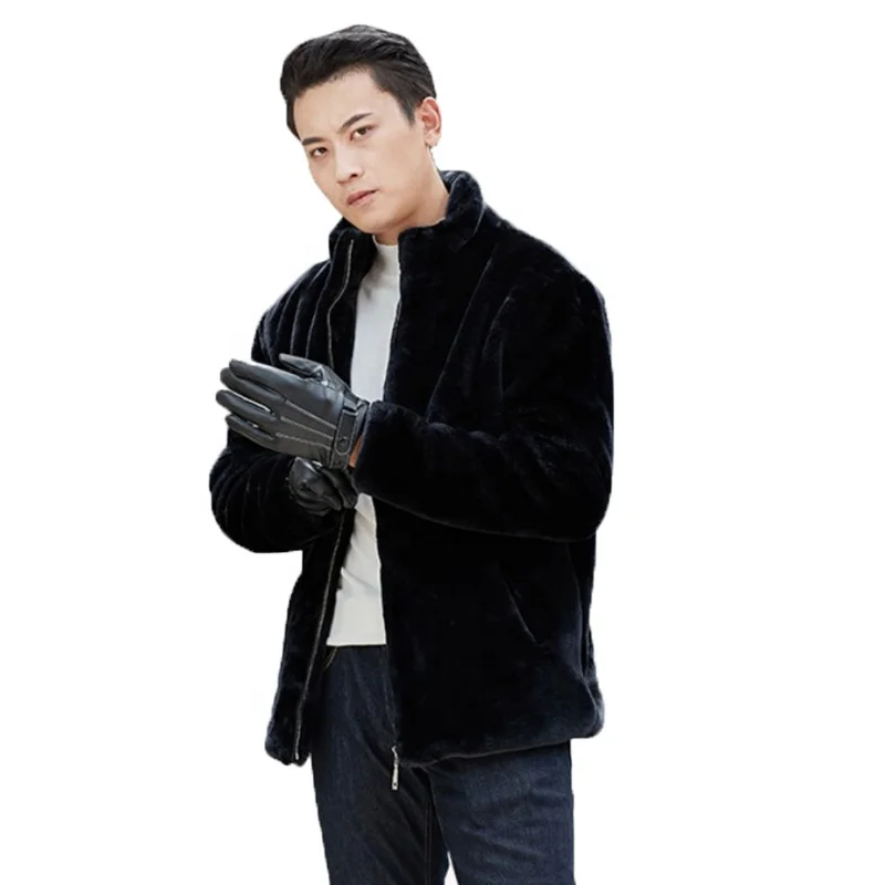 Fashion Softest Faux Fur Men's Winter Warm Thick Leather Jacket Mink Coat Casual Velvet Section Water Armpit Hair Wholesale
Fashion Softest Faux Fur Men's Winter Warm Thick Leather Jacket Mink Coat Casual Velvet Section Water Armpit Hair Wholesale