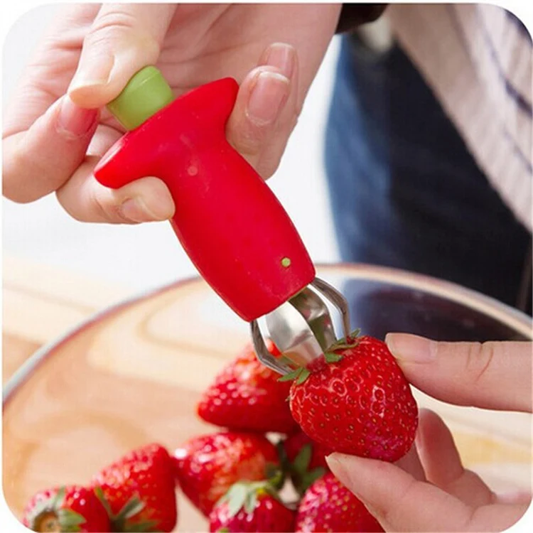 Factory Top Seller Odorless Antirust Fruits Digging Tools Strawberry Hullers