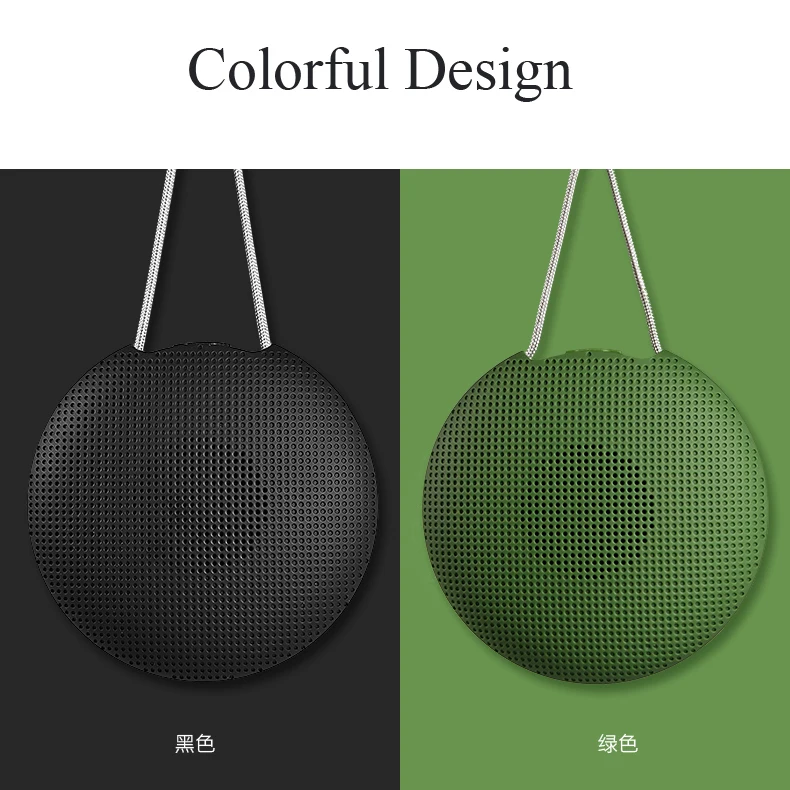 Factory Price F5 Round Mini BT5.0 Bluetooth Speaker Bass With Handsfree Wireless Portable Bluetooth Speaker - ANKUX.COM