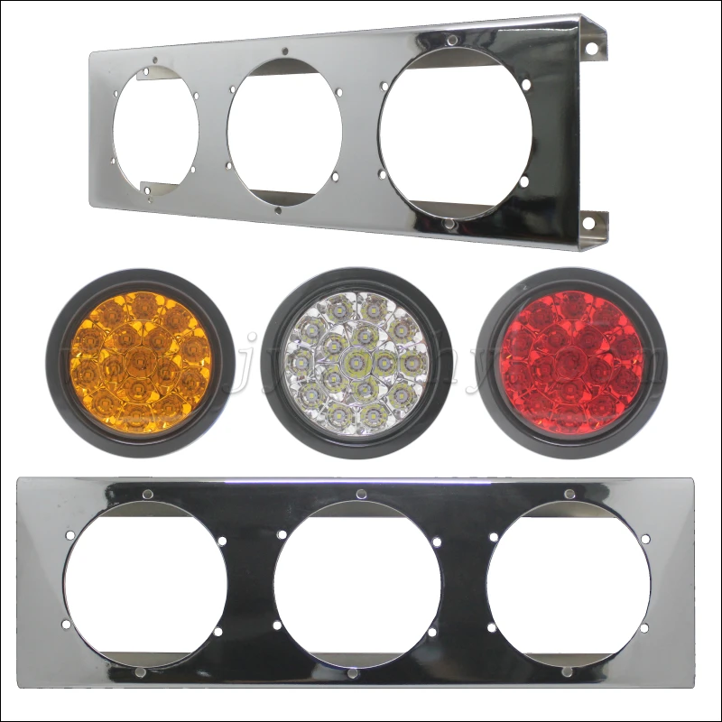 Led Tail Light Box,3 Rectangular Light Assembly Led Tail Lights For