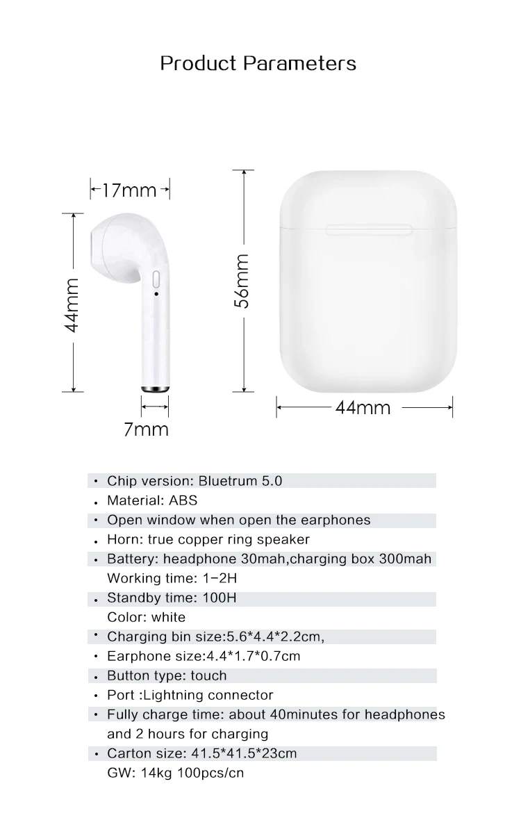 i11 tws waterproof Bluetooth headset 5.0 Wireless Earbuds Noise Canceling Sports Earphones - ANKUX.COM