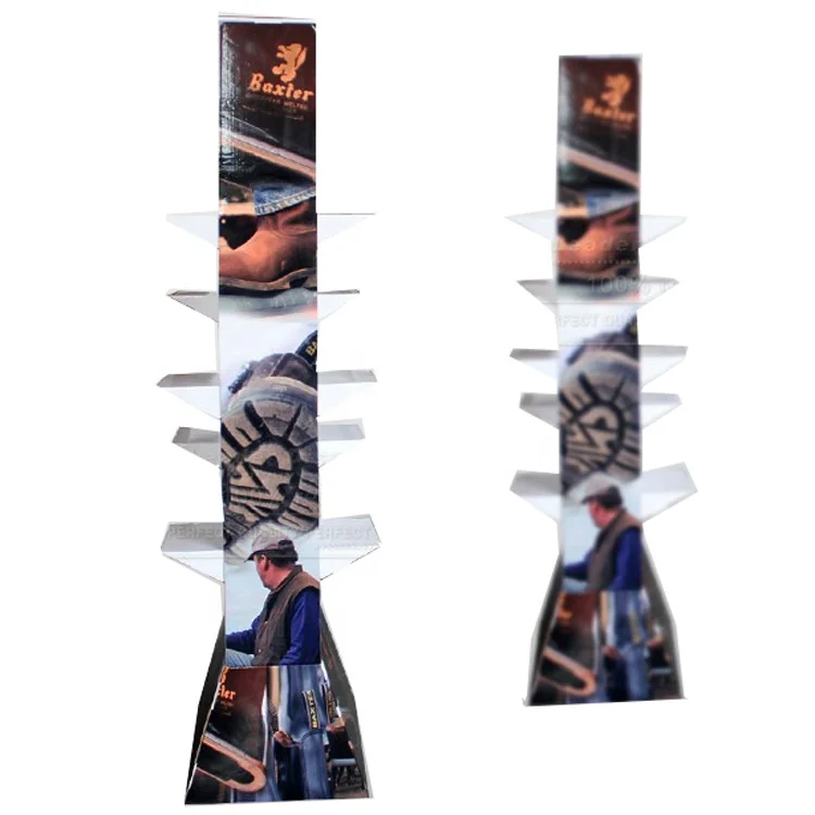 Customize Shoes Floor Display, Paper Display For Shoes