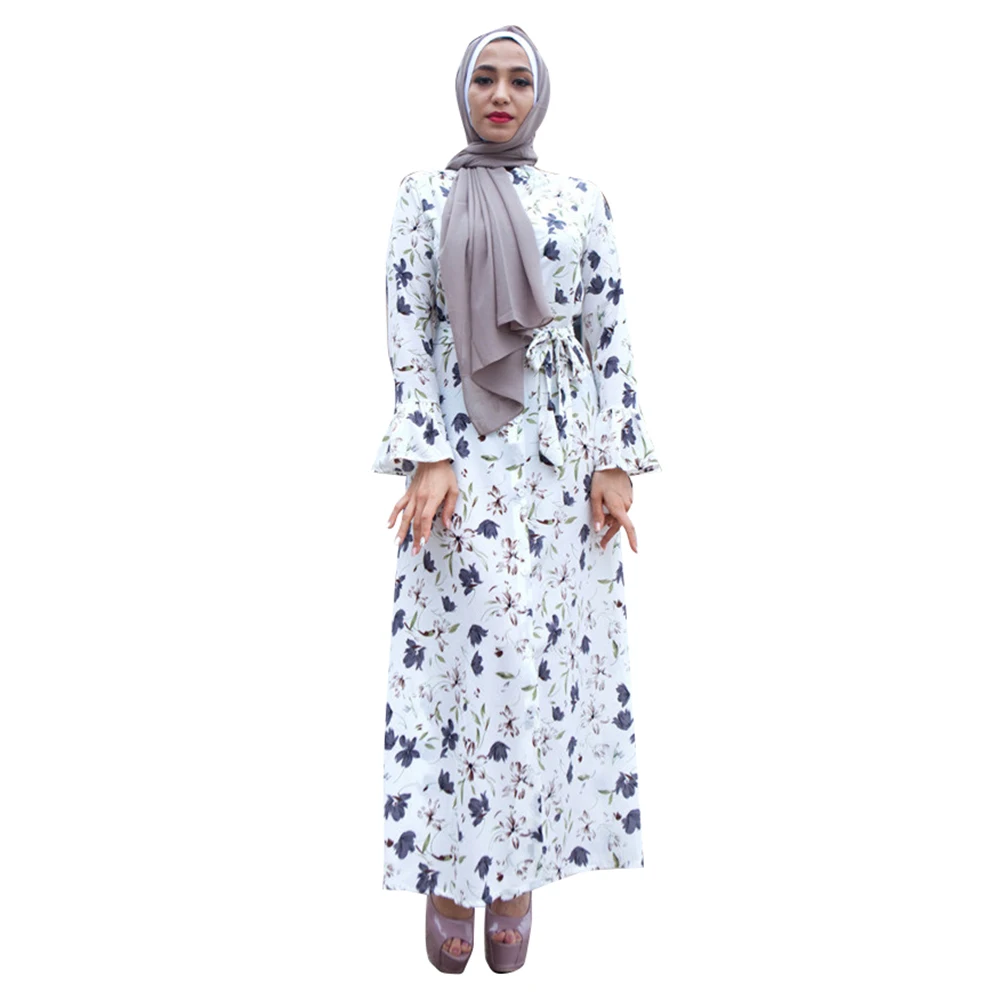 Latest Trendy Modern Summer Flower Turkish Maxi Abaya With Full Line Buttons Fashion Daily Abaya Dress, White,black
Latest Trendy Modern Summer Flower Turkish Maxi Abaya With Full Line Buttons Fashion Daily Abaya Dress, White,black