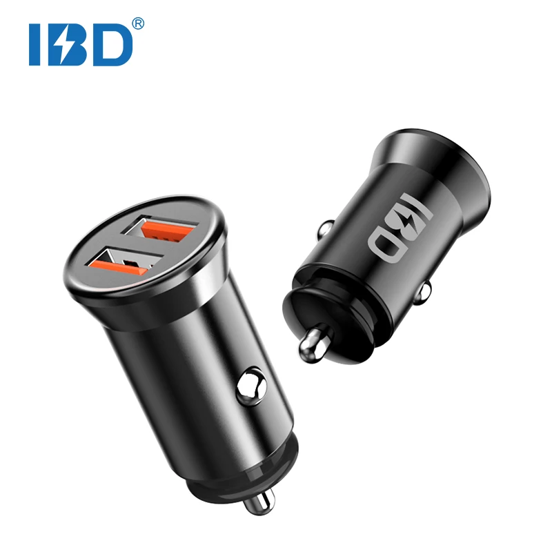 Universal dual usb car charger adapter qc 3.0 for mobile phone charging, Black or silver
Universal dual usb car charger adapter qc 3.0 for mobile phone charging, Black or silver