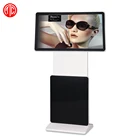 55" rotating digital signage/LCD digital totem/advertising LCD display