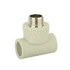 Male Threaded Tee Plastic Ppr Pipe Fitting Male Adapter