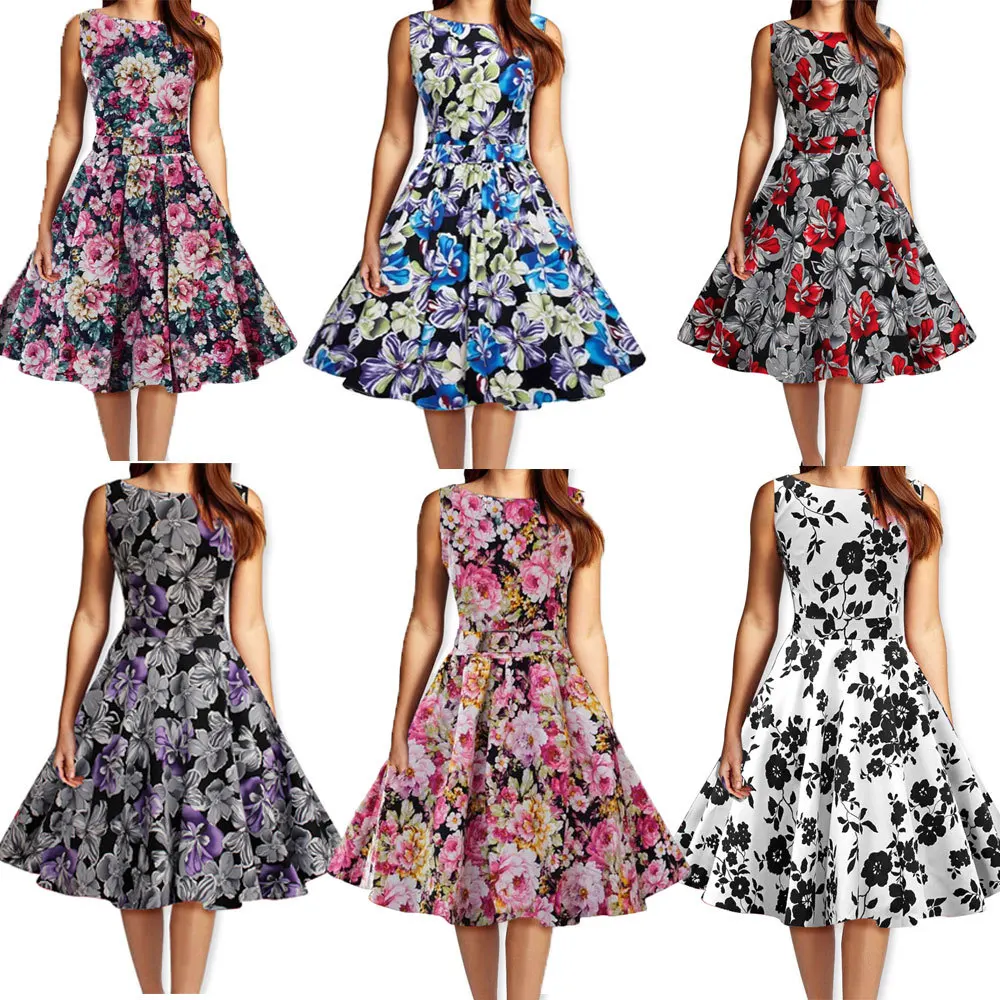 

C89064A rockabilly pinup clothing 50's dresses retro vintage style prom bridal hip hop swing dance dress wholesale, As picture