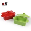 Rectangle ceramic cookware sets kitchen with lid