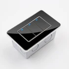Good feature promotion personalized black 3 gang 2way 118 wall switch