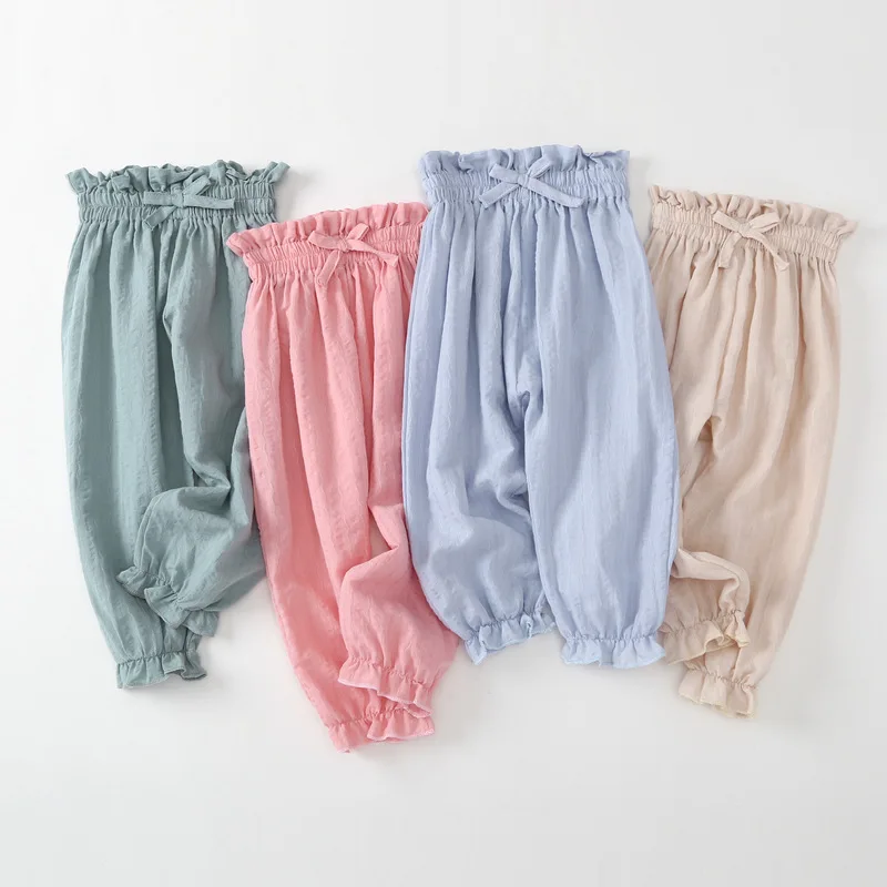 1-7 Years Cotton Linen Children Pants Summer Solid Bow Pleated Children Pants for Baby Girls Pants Harem
1-7 Years Cotton Linen Children Pants Summer Solid Bow Pleated Children Pants for Baby Girls Pants Harem