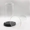 Wholesale Best Gift Decorative Clear Hand Glass Dome with Wood Base