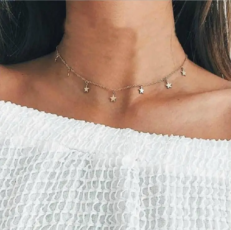 2019 New Trendy Gold Star Pendant Necklace Simple Layer Star Choker Necklace Women, Gold, silver
2019 New Trendy Gold Star Pendant Necklace Simple Layer Star Choker Necklace Women, Gold, silver