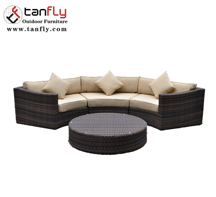 Garden Furniture Half Circle Patio Furniture Sofa Outdoor Set