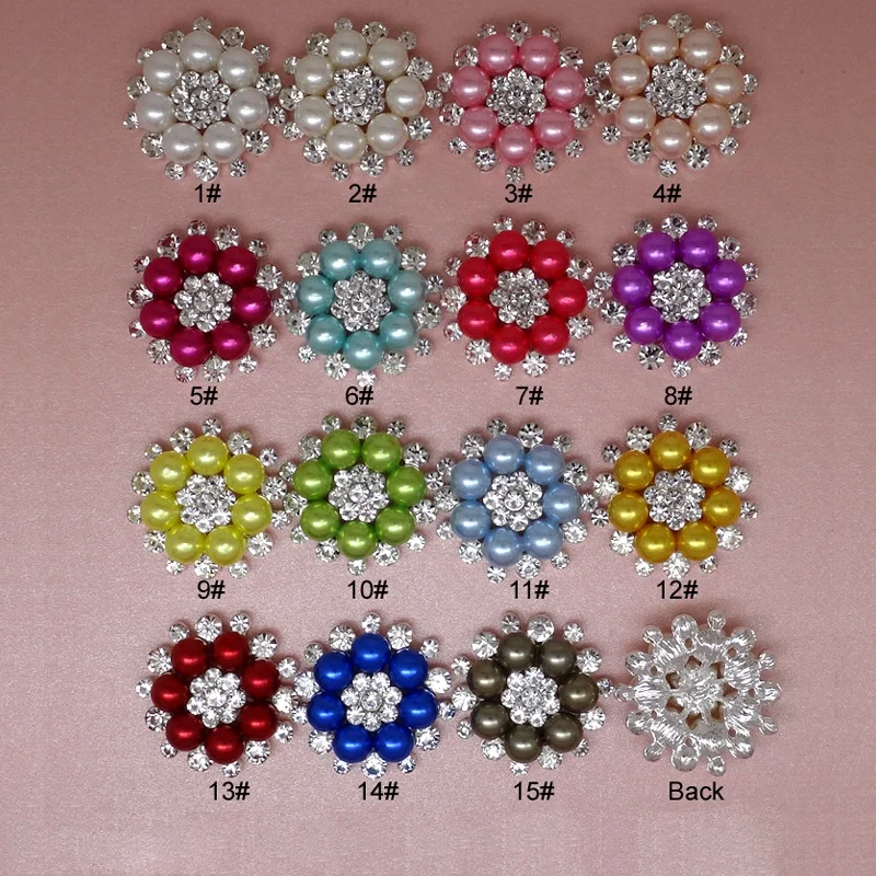 High quality Pearl and Rhinestone Buttons Set In Silver Tone Metal Buttons for DIY Embellishments
High quality Pearl and Rhinestone Buttons Set In Silver Tone Metal Buttons for DIY Embellishments